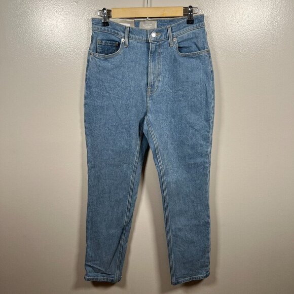 Everlane Original Cheeky Jeans Size 27 Straight Leg High Rise Light Wash Blue - Picture 1 of 10
